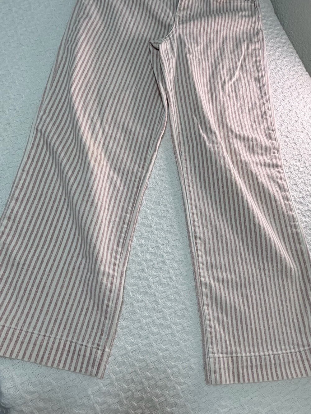 PAIGE Beige and White Striped Men’s Chinos